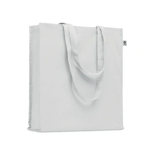Bolsa de compra de algodón orgánico con asas largas ref MO2197 - Blanco