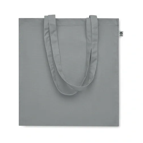 Bolsa de compra de algodón orgánico con asas largas ref MO2197 - Gris Open