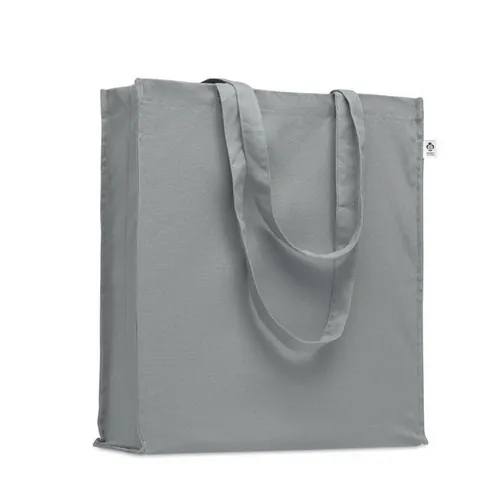 Bolsa de compra de algodón orgánico con asas largas ref MO2197 - Gris