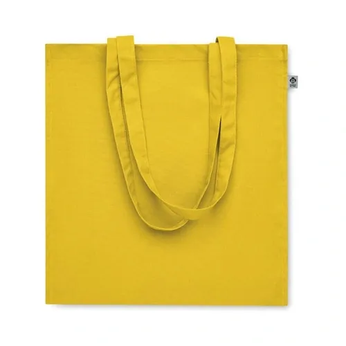 Bolsa de compra de algodón orgánico con asas largas ref MO2197 - Open Amarillo