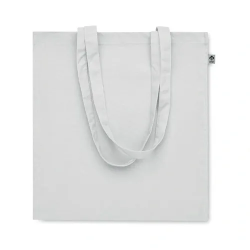 Bolsa de compra de algodón orgánico con asas largas ref MO2197 - Open Blanco