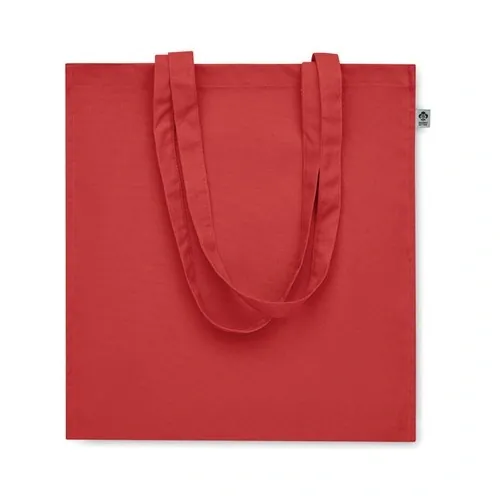 Bolsa de compra de algodón orgánico con asas largas ref MO2197 - Open Rojo