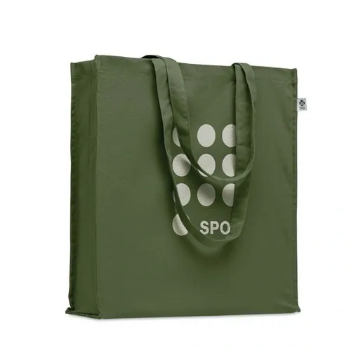 Bolsa de compra de algodón orgánico con asas largas ref MO2197 - Printed Verde
