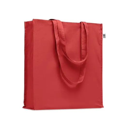 Bolsa de compra de algodón orgánico con asas largas ref MO2197 - Rojo