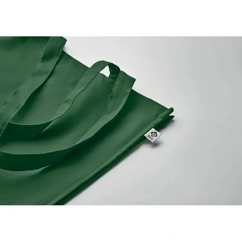 Bolsa de compra de algodón orgánico con asas largas ref MO2197 - Verde Oscuro Item Detail Picture