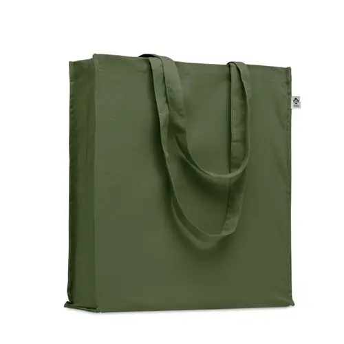 Bolsa de compra de algodón orgánico con asas largas ref MO2197 - Verde