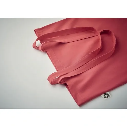 Bolsa de compra de algodón reciclado con asas largas ref MO6674 - Item Detail Picture Rojo
