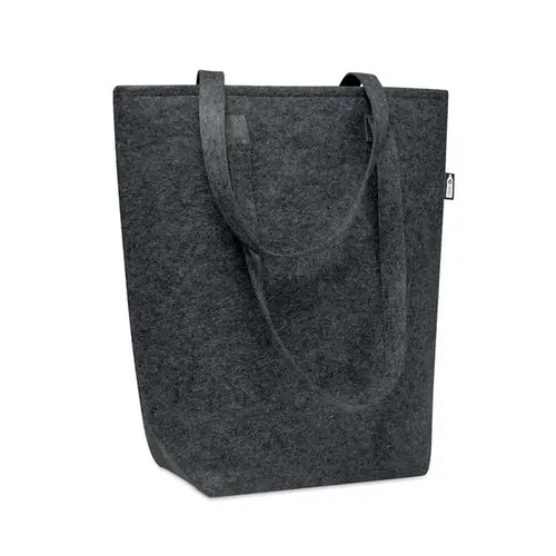 Bolsa de compra fieltro RPET con asas largas ref MO6185 - Gris Piedra