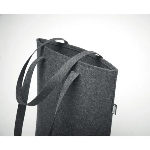 Bolsa de compra fieltro RPET con asas largas ref MO6185 - Item Detail Picture Gris Piedra