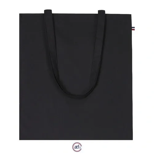 Bolsa de compras algodón orgánico ref S03643 - Negro Profundo