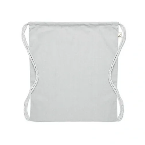Bolsa de cuerdas ecológica de algodón reciclado ref MO2402 - Open Blanco