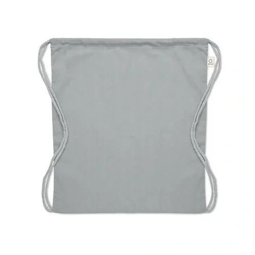 Bolsa de cuerdas ecológica de algodón reciclado ref MO2402 - Open Gris
