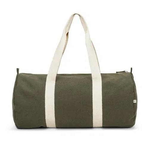 SAINT SPORT Bolsa de deporte de algodón reciclado personalizable ref 92535 - Verde Oscuro