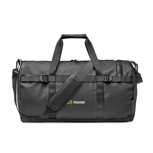 Bolsa de viaje de lona con compartimento lateral ref MO6940 - Top Negro