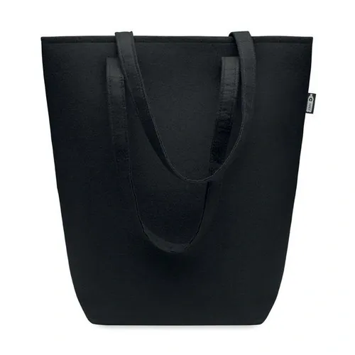 Bolsa de fieltro RPET con asas largas ref MO6660 - Side Negro