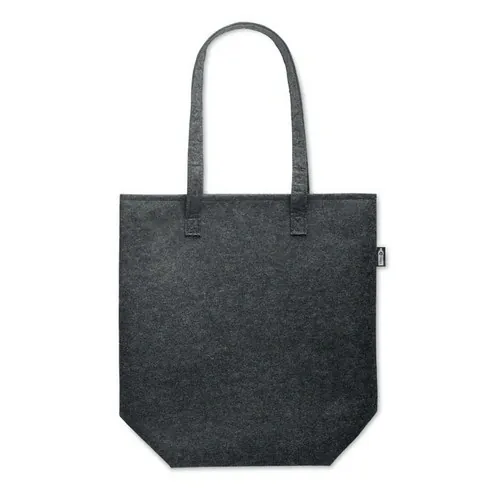 Bolsa de fieltro RPET con asas largas ref MO6660 - Top Gris Piedra