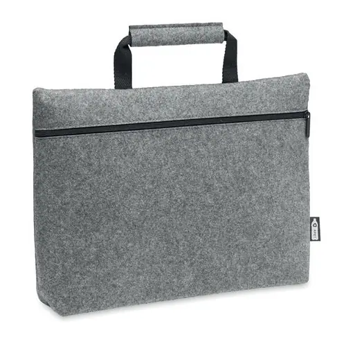 Bolsa de fieltro para portátil de 15 con cremallera ref MO6718 - Gris