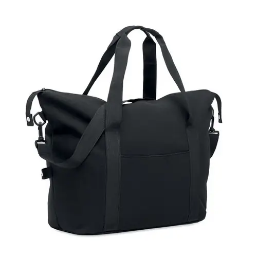 Bolsa de fin de semana reciclada con soporte trolley ref MO2306 - Negro