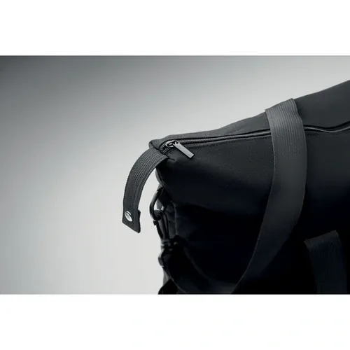 Bolsa de fin de semana reciclada con soporte trolley ref MO2306 - Top Negro