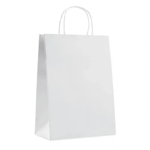 Bolsa de papel grande para regalos resistente ref MO8809 - Back Blanco
