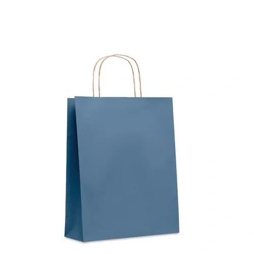 Bolsa de regalo de papel reciclada mediana ref MO6173 - Azul