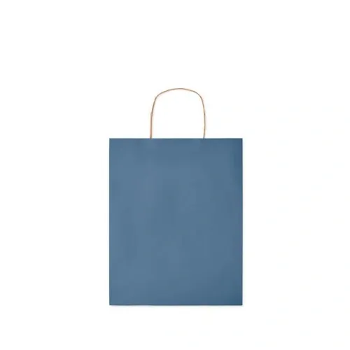 Bolsa de regalo de papel reciclada mediana ref MO6173 - Back Azul