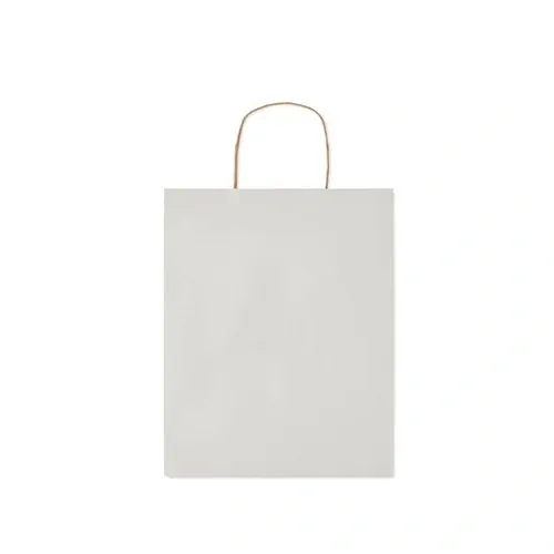 Bolsa de regalo de papel reciclada mediana ref MO6173 - Back Blanco