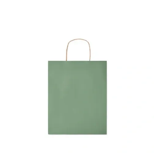 Bolsa de regalo de papel reciclada mediana ref MO6173 - Back Verde