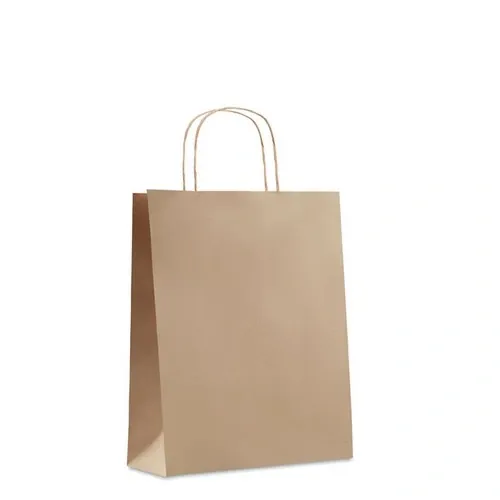 Bolsa de regalo de papel reciclada mediana ref MO6173 - Beig