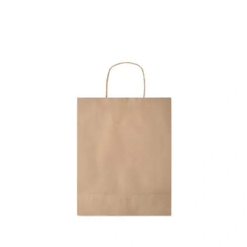 Bolsa de regalo de papel reciclada mediana ref MO6173 - Open Beig