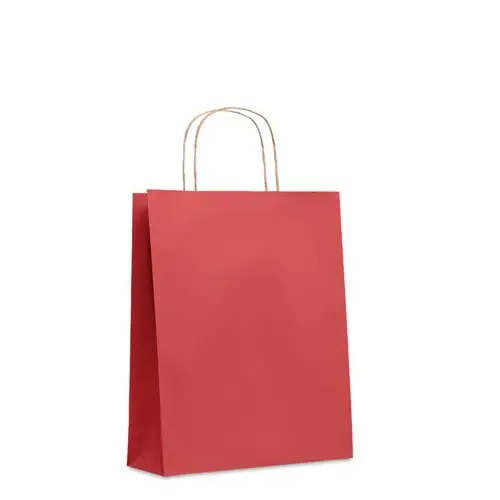 Bolsa de regalo de papel reciclada mediana ref MO6173 - Rojo