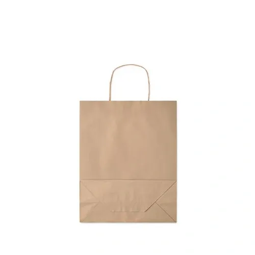 Bolsa de regalo de papel reciclada mediana ref MO6173 - Top Beig