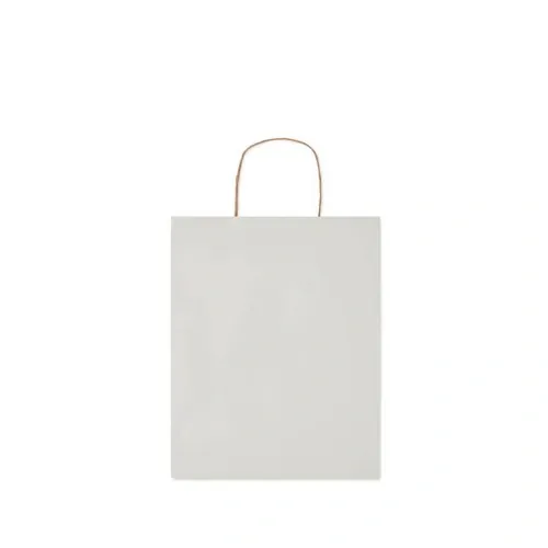 Bolsa de regalo de papel reciclada mediana ref MO6173 - Top Blanco