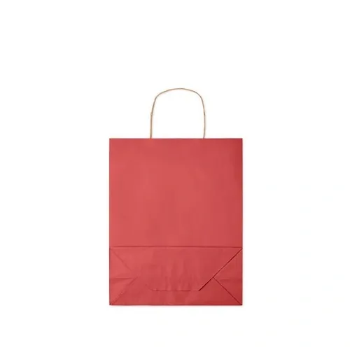 Bolsa de regalo de papel reciclada mediana ref MO6173 - Top Rojo