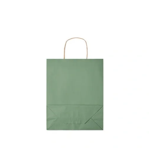 Bolsa de regalo de papel reciclada mediana ref MO6173 - Top Verde