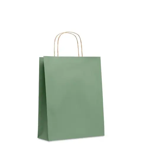 Bolsa de regalo de papel reciclada mediana ref MO6173 - Verde