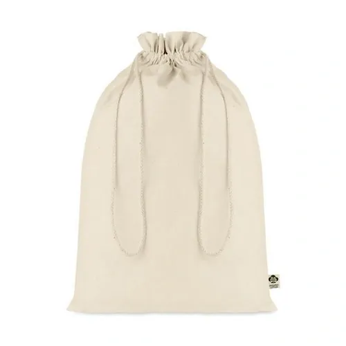 Bolsa de regalo en algodón orgánico reutilizable ref MO6636 - Beig