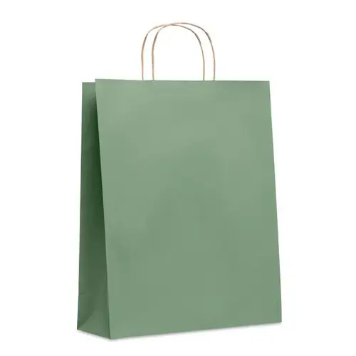 Bolsa de regalo de papel reciclada grande ref MO6174 - Verde