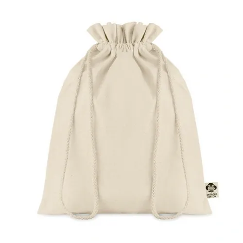 Bolsa de regalo en algodón orgánico ecológica ref MO6635 - Beig