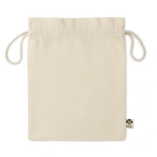 Bolsa de regalo en algodón orgánico ecológica ref MO6635 - Side Beig