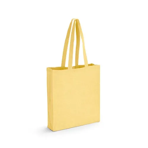 Bolsa ecológica de algodón reciclado sin teñir ref 92082 - Amarillo 02
