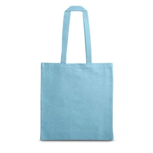 Bolsa ecológica de algodón reciclado sin teñir ref 92082 - Azul Claro 01