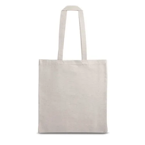 Bolsa ecológica de algodón reciclado sin teñir ref 92082 - Gris Claro 01