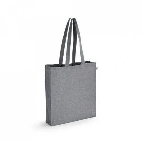 Bolsa ecológica de algodón reciclado sin teñir ref 92082 - Gris Oscuro