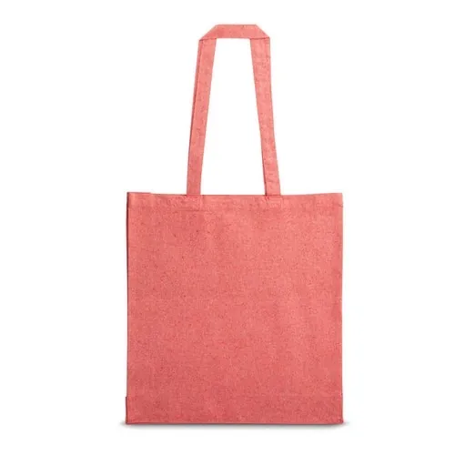 Bolsa ecológica de algodón reciclado sin teñir ref 92082 - Rojo 01