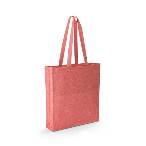 Bolsa ecológica de algodón reciclado sin teñir ref 92082 - Rojo