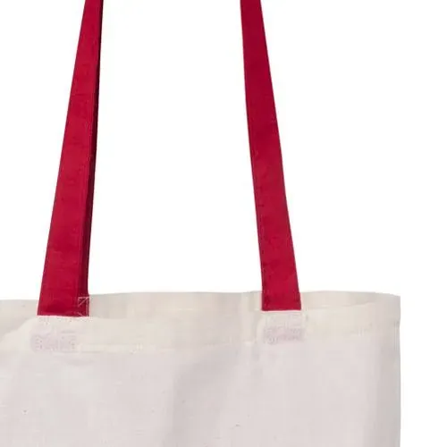 Bolsa de algodón con asas largas y colores vivos ref 4621 - 02