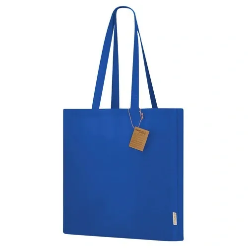 Bolsa Lovarin de algodón reciclado resistente y personalizable ref 22324 - Azul