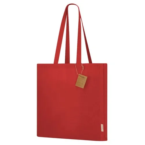 Bolsa Lovarin de algodón reciclado resistente y personalizable ref 22324 - Rojo