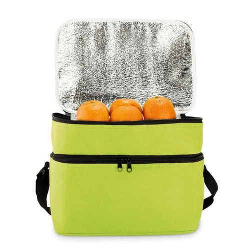 Bolsa nevera poliéster 600D dos compartimentos ref MO8949